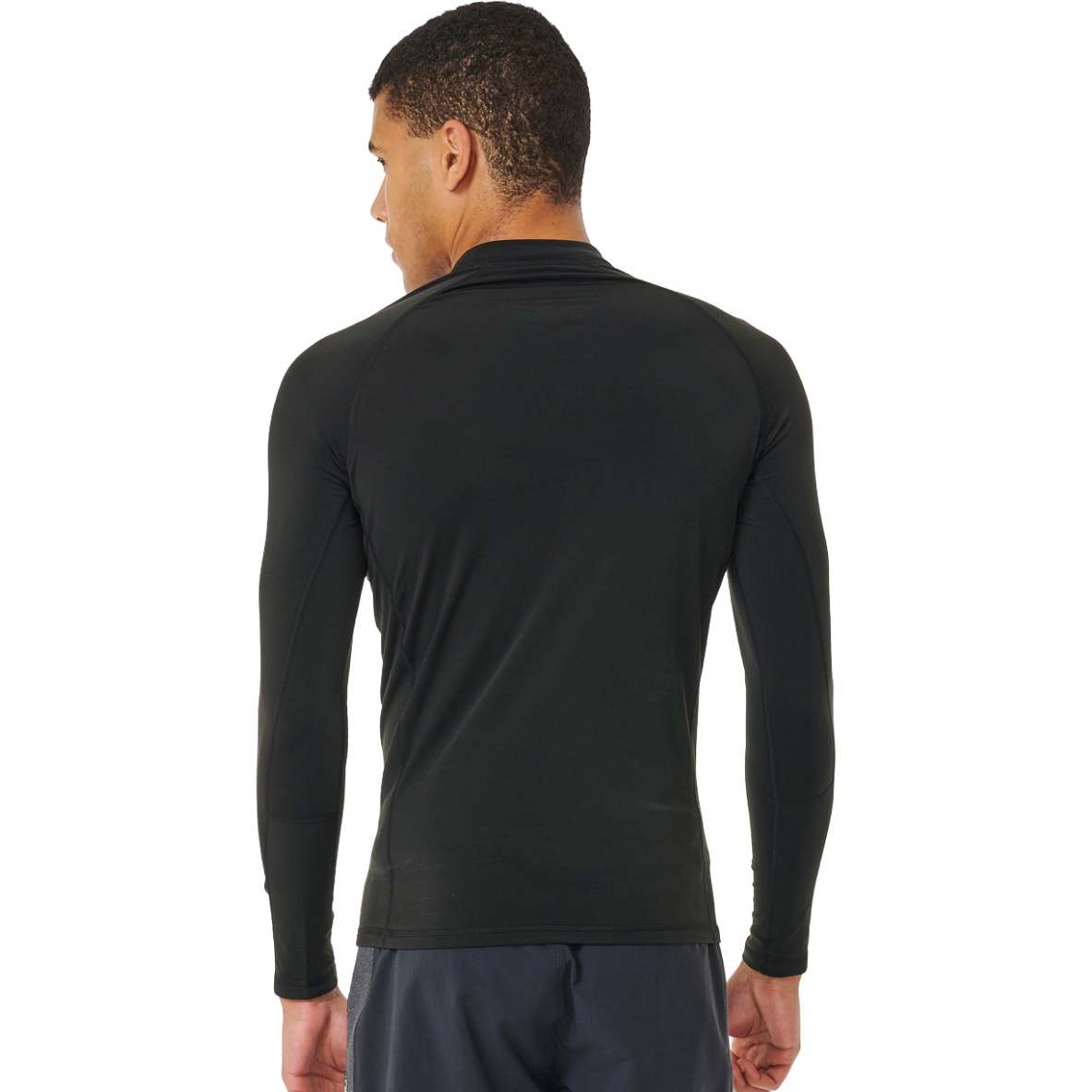 2025 Rip Curl Hombres Iconos UPF Cepillado Chaleco De Lycra De Manga Larga 153MRV - Black